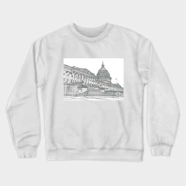 WASHINGTON DC Crewneck Sweatshirt by valery in the gallery